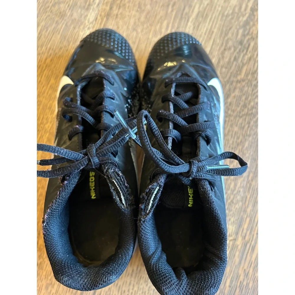 Nike Vapor Youth Cleats‎ – Size 5.5 – Black, Gray & Lime Green